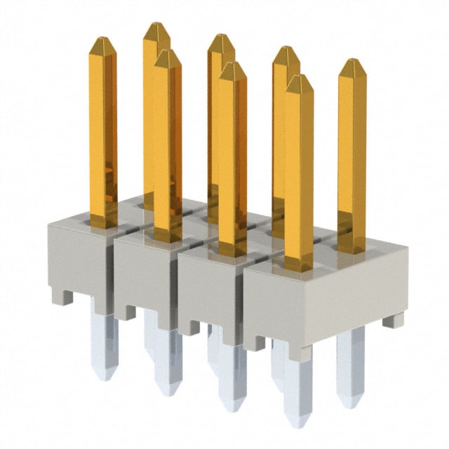 HTSW-104-07-F-D by Samtec Inc. - CONNECTOR HEADER VERT 8POS 2.54MM