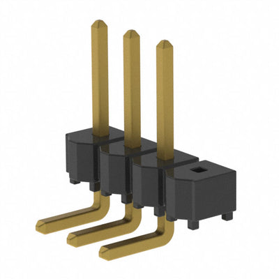 HTSW-104-08-G-S-RA-001 by Samtec Inc. - CONNECTOR HEADER R/A 4POS 2.54MM