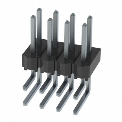 HTSW-104-08-T-D-RA by Samtec Inc. - CONNECTOR HEADER R/A 8POS 2.54MM