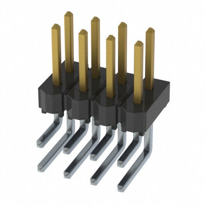 HTSW-104-08-FM-D-RA by Samtec Inc. - CONNECTOR HEADER R/A 8POS 2.54MM