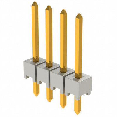 HTSW-104-14-H-S by Samtec Inc. - CONNECTOR HEADER VERT 4POS 2.54MM
