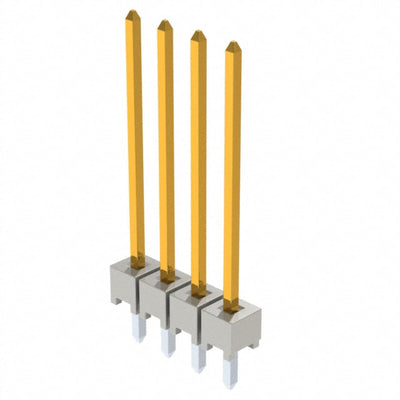 HTSW-104-20-L-S by Samtec Inc. - CONNECTOR HEADER VERT 4POS 2.54MM