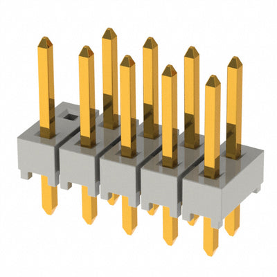 HTSW-105-07-G-D-009 by Samtec Inc. - CONNECTOR HEADER VERT 10POS 2.54MM