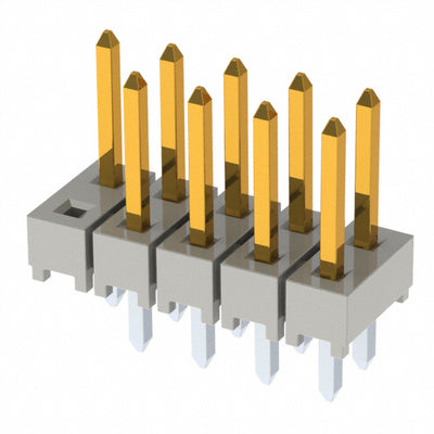 HTSW-105-07-S-D-008 by Samtec Inc. - CONNECTOR HEADER VERT 10POS 2.54MM