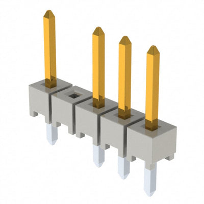 HTSW-105-07-S-S-004 by Samtec Inc. - CONNECTOR HEADER VERT 5POS 2.54MM