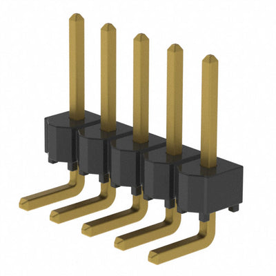 HTSW-105-08-G-S-RA by Samtec Inc. - CONNECTOR HEADER R/A 5POS 2.54MM