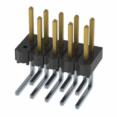 HTSW-105-08-L-D-RA-001 by Samtec Inc. - CONNECTOR HEADER R/A 10POS 2.54MM