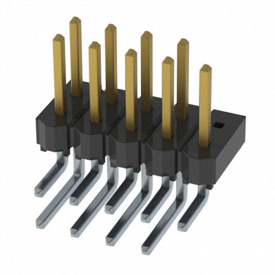 HTSW-105-08-L-D-RA-010 by Samtec Inc. - CONNECTOR HEADER R/A 10POS 2.54MM