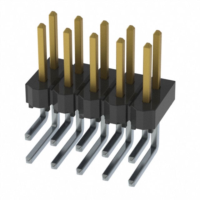 HTSW-105-08-F-D-RA by Samtec Inc. - CONNECTOR HEADER R/A 10POS 2.54MM