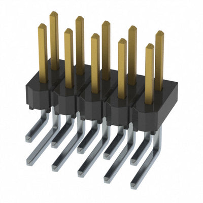 HTSW-105-08-SM-D-RA by Samtec Inc. - CONNECTOR HEADER R/A 10POS 2.54MM
