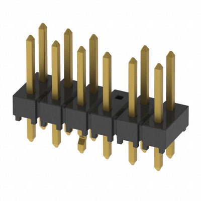 HTSW-106-07-G-D-LL-008 by Samtec Inc. - CONNECTOR HEADER VERT 12POS 2.54MM