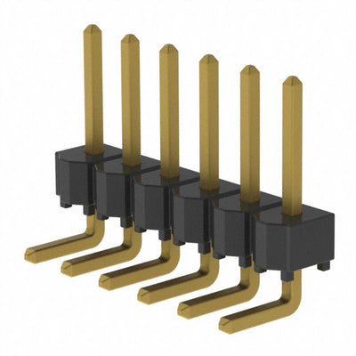 HTSW-106-08-G-S-RA by Samtec Inc. - CONNECTOR HEADER R/A 6POS 2.54MM
