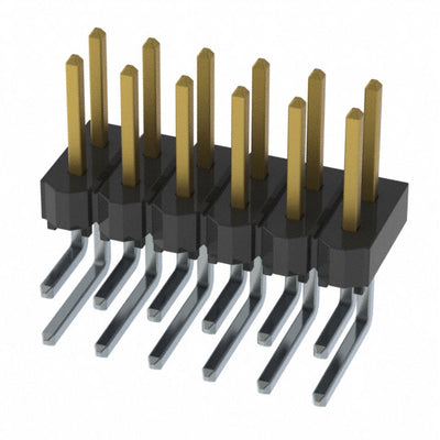 HTSW-106-08-S-D-RA by Samtec Inc. - CONNECTOR HEADER R/A 12POS 2.54MM
