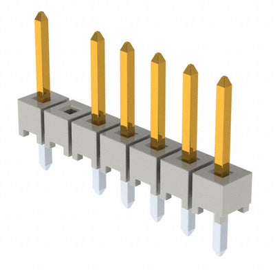 HTSW-107-07-F-S-006 by Samtec Inc. - CONNECTOR HEADER VERT 7POS 2.54MM