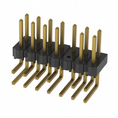 HTSW-107-08-G-D-RA-009 by Samtec Inc. - CONNECTOR HEADER R/A 14POS 2.54MM