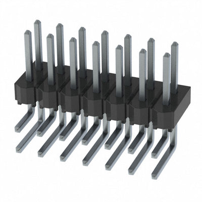 HTSW-107-08-TM-D-RA by Samtec Inc. - CONNECTOR HEADER R/A 14POS 2.54MM