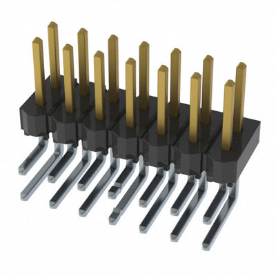 HTSW-107-08-L-D-LA by Samtec Inc. - CONNECTOR HEADER R/A 14POS 2.54MM