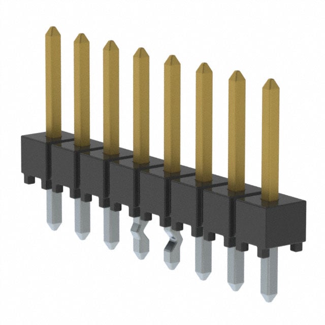HTSW-108-07-F-S-LL by Samtec Inc. - CONNECTOR HEADER VERT 8POS 2.54MM