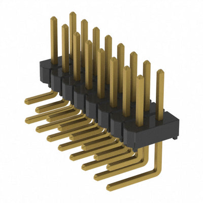 HTSW-108-08-H-D-RA by Samtec Inc. - CONNECTOR HEADER R/A 16POS 2.54MM