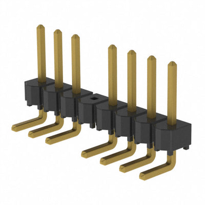 HTSW-108-08-G-S-RA-005 by Samtec Inc. - CONNECTOR HEADER R/A 8POS 2.54MM