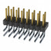 HTSW-108-08-F-D-RA by Samtec Inc. - CONNECTOR HEADER R/A 16POS 2.54MM
