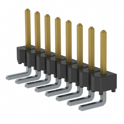 HTSW-108-08-LM-S-RA by Samtec Inc. - CONNECTOR HEADER R/A 8POS 2.54MM