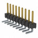 HTSW-109-08-S-S-RA by Samtec Inc. - CONNECTOR HEADER R/A 9POS 2.54MM