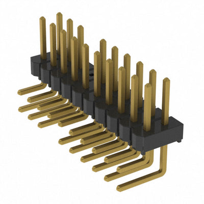 HTSW-110-08-G-D-RA-008 by Samtec Inc. - CONNECTOR HEADER R/A 20POS 2.54MM