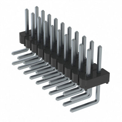 HTSW-110-08-TM-D-RA by Samtec Inc. - CONNECTOR HEADER R/A 20POS 2.54MM