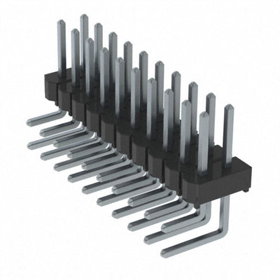 HTSW-110-08-T-D-RA by Samtec Inc. - CONNECTOR HEADER R/A 20POS 2.54MM