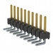 HTSW-110-08-LM-S-RA by Samtec Inc. - CONNECTOR HEADER R/A 10POS 2.54MM
