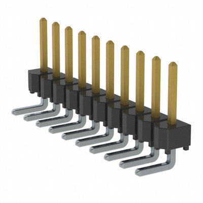 HTSW-110-08-L-S-RA by Samtec Inc. - CONNECTOR HEADER R/A 10POS 2.54MM