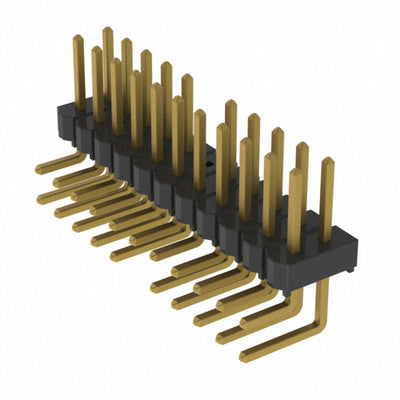 HTSW-111-08-G-D-RA-012 by Samtec Inc. - CONNECTOR HEADER R/A 22POS 2.54MM