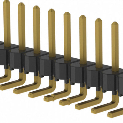 HTSW-111-08-G-S-LA by Samtec Inc. - CONNECTOR HEADER R/A 11POS 2.54MM