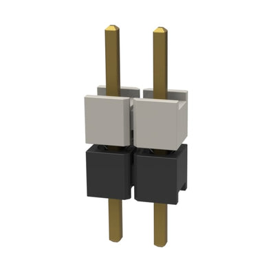 HW-02-07-G-S-200-100 by Samtec Inc. - CONNECTOR BRD STACK .100"" 2POS