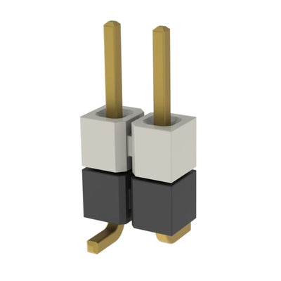 HW-02-17-G-S-250-SM by Samtec Inc. - CONNECTOR HDR 2POS 0.1 STACK SMD GOLD