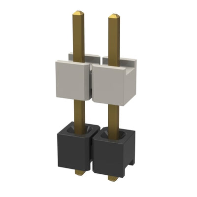 HW-02-08-G-S-330-080 by Samtec Inc. - CONNECTOR HDR 2POS 0.1 STACK T/H