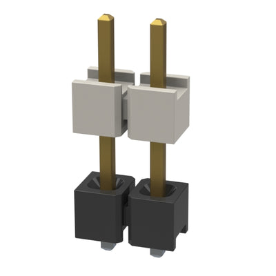 HW-02-08-F-S-330-080 by Samtec Inc. - CONNECTOR HDR 2POS 0.1 STACK T/H