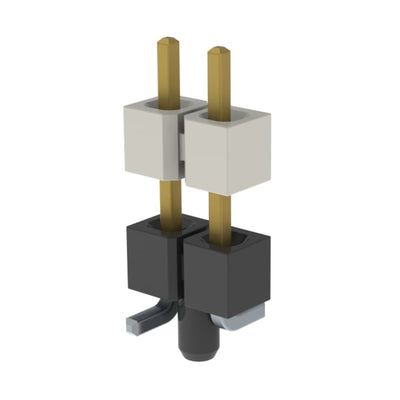 HW-02-17-L-S-314-SM-A by Samtec Inc. - CONNECTOR HDR 2POS 0.1 STACK SMD GOLD