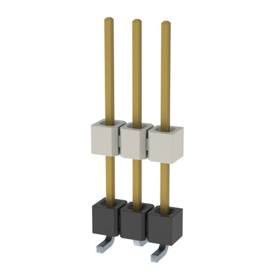 HW-03-10-L-S-495-SM by Samtec Inc. - CONNECTOR HDR 3POS 0.1 STACK SMD GOLD