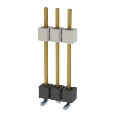 HW-03-10-S-S-675-SM by Samtec Inc. - CONNECTOR HDR 3POS 0.1 STACK SMD GOLD