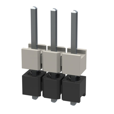 HW-03-07-T-S-224-075 by Samtec Inc. - CONNECTOR HDR 3POS 0.1 STACK T/H