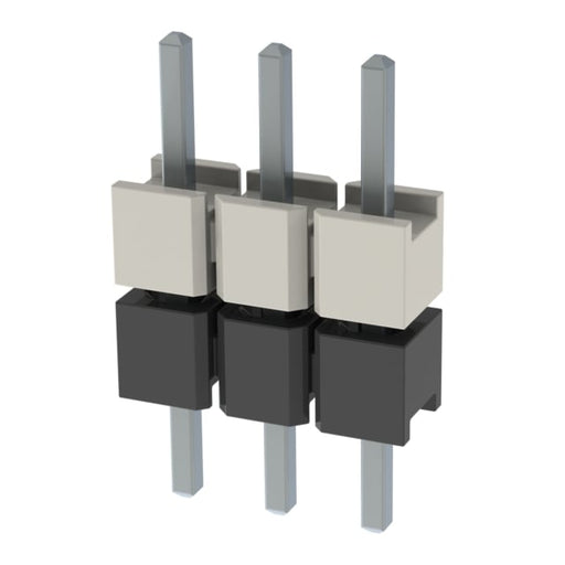 HW-03-17-T-S-200-100 by Samtec Inc. - CONNECTOR HDR 3POS 0.1 STACK T/H