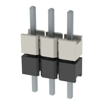 HW-03-07-T-S-215-105 by Samtec Inc. - CONNECTOR HDR 3POS 0.1 STACK T/H