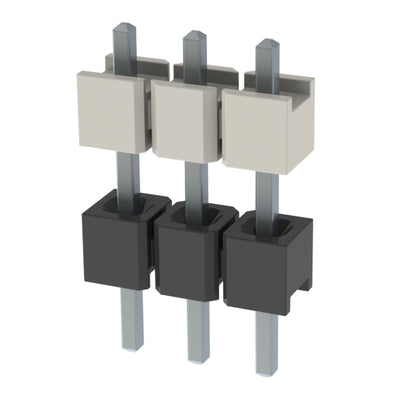 HW-03-17-T-S-300-100 by Samtec Inc. - CONNECTOR HDR 3POS 0.1 STACK T/H