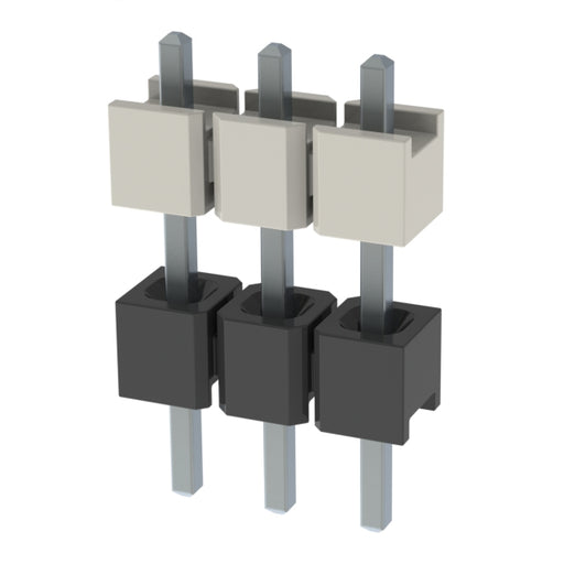 HW-03-17-T-S-300-100 by Samtec Inc. - CONNECTOR HDR 3POS 0.1 STACK T/H