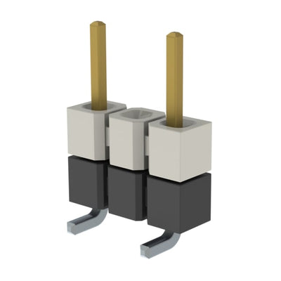 HW-03-08-FM-S-250-SM-002 by Samtec Inc. - CONNECTOR HDR 3POS 0.1 STACK SMD GOLD