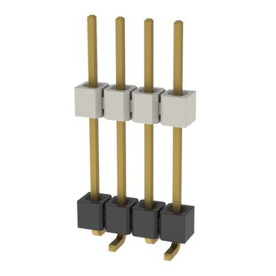 HW-04-10-G-S-590-SM by Samtec Inc. - CONNECTOR BRD STACK .100"" 4POS