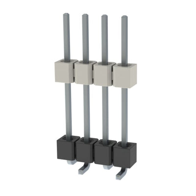 HW-04-10-T-S-557-SM by Samtec Inc. - CONNECTOR HDR 4POS 0.1 STACK SMD TIN
