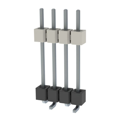 HW-04-10-T-S-630-SM by Samtec Inc. - CONNECTOR HDR 4POS 0.1 STACK SMD TIN